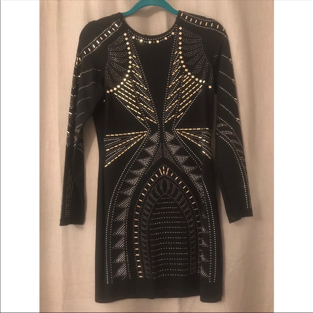 Bebe Embellished Mini Dress